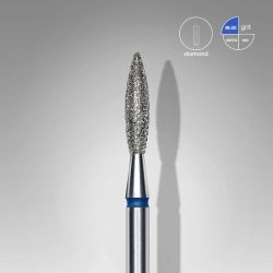 Διαμαντόφρεζα EC "Flame" μπλε head diameter 2.3mm working part 10.0mm