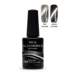 Ημιμόνιμο βερνίκι ALEXANDRA`S Crystal cat eye collection Diamond #234