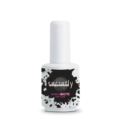 Top coat matte ημιμόνιμου βερνικιού SECRETLY PROFESSIONAL Rubber Matte Top Gel 15 ml