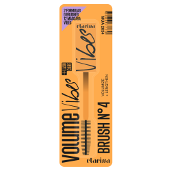 Βουρτσάκι για μάσκαρα Clarissa VIBES MASCARA BRUSH ORANGE N. 4