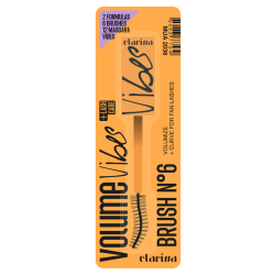 Βουρτσάκι για μάσκαρα Clarissa VIBES MASCARA BRUSH ORANGE N. 6