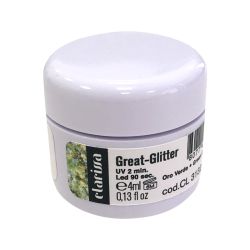 Gel painting Clarissa GREAT GLITTER Oro Verde 4 ml