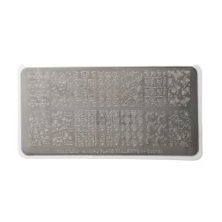 Μεταλλική πλακέτα nail art CLARISSA Plate Stamping Animali - Ζώα  #CL3160