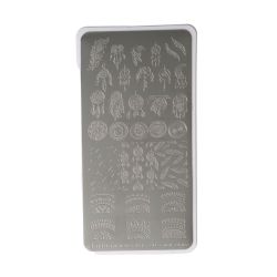 Μεταλλική πλακέτα nail art CLARISSA Plate Stamping Mandala #CL3163