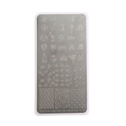 Μεταλλική πλακέτα nail art CLARISSA Plate Stamping Street Art #CL3164