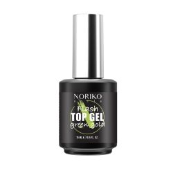 Top Coat ημιμόνιμου βερνικιού Nails Flash Green Gold Top Gel 15ml