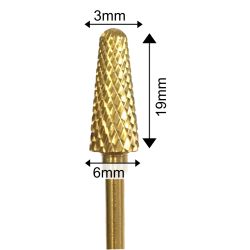 Μεταλλική φρέζα χρυσή EC 206 Gold