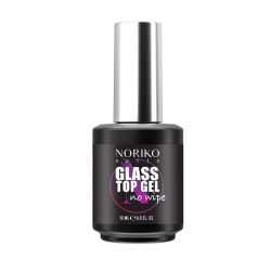 Top Coat ημιμόνιμου βερνικιού Noriko Nails Glass Top Gel 15 ml