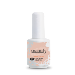 Βάση ημιμόνιμου βερνικιού SECRETLY PROFESSIONAL Glitter Rubber Base Gel French Collection #10 15ml
