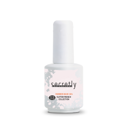 Βάση ημιμόνιμου βερνικιού SECRETLY PROFESSIONAL Glitter Rubber Base Gel French Collection #3 15ml