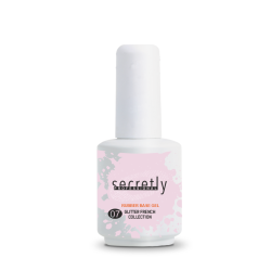 Βάση ημιμόνιμου βερνικιού SECRETLY PROFESSIONAL Glitter Rubber Base Gel French Collection #7 15ml