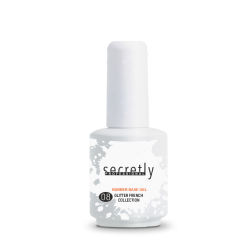 Βάση ημιμόνιμου βερνικιού  SECRETLY PROFESSIONAL Glitter Rubber Base Gel French Collection #8 15ml