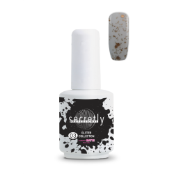 Top coat matte ημιμόνιμου βερνικιού SECRETLY PROFESSIONAL Glitter Collection Rubber Matte Top Coat 3 15 ml