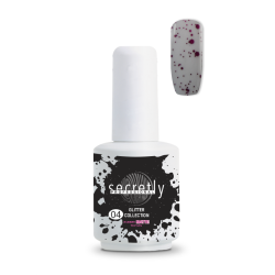 Top coat matte ημιμόνιμου βερνικιού SECRETLY PROFESSIONAL Glitter Collection Rubber Matte Top Coat 4 15 ml