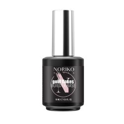 Βάση ημιμόνιμου βερνικιού Noriko Nails Builder Base Gold Flakes 15 ml