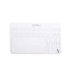 Βάση σιλικόνης NORIKO Nails Silicone Mat White 1 with template