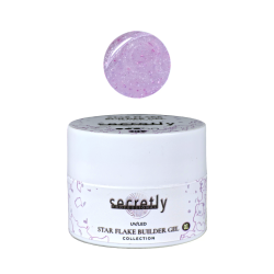 UV/LED gel SECRETLY PROFESSIONAL STAR FLAKE BUILDER GEL Collection #1