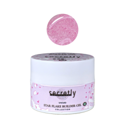 UV/LED gel SECRETLY PROFESSIONAL STAR FLAKE BUILDER GEL Collection #2