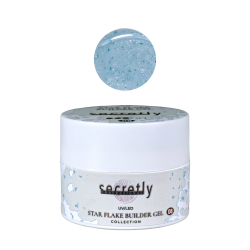 UV/LED gel SECRETLY PROFESSIONAL STAR FLAKE BUILDER GEL Collection #8