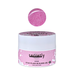 UV/LED gel SECRETLY PROFESSIONAL STAR FLAKE BUILDER GEL Collection #7
