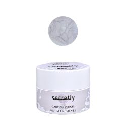 UV/LED Acrygel SECRETLY PROFESSIONAL Carving Evogel Collection Metallic Silver