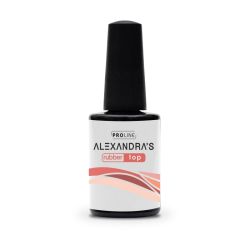Top coat ημιμόνιμου βερνικιού ALEXANDRA`S PROLINE Rubber Top 14 ml