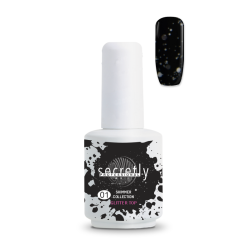 Top coat ημιμόνιμου βερνικιού SECRETLY PROFESSIONAL Shimmer Collection Glitter Top Coat 1 15 ml