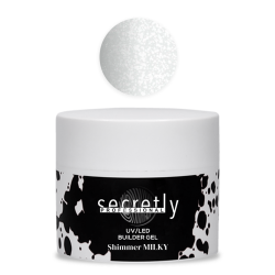 UV/LED gel SECRETLY PROFESSIONAL BUILDER GEL Shimmer Milky 50g