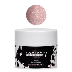 UV/LED gel SECRETLY PROFESSIONAL BUILDER GEL Shimmer Peach 50g