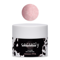 UV/LED gel SECRETLY PROFESSIONAL BUILDER GEL Shimmer Pink 50g