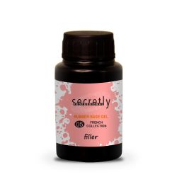 Βάση ημιμόνιμου βερνικιού SECRETLY PROFESSIONAL Rubber base gel filler French Collection #5 50ml