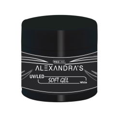 UV/LED gel ALEXANDRA'S PROLINE Soft gel Collection White 50g