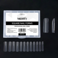 Dual forms Square Professional Nail Forms 120τμχ.