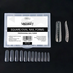 Dual forms Square/Oval Professional Nail Forms 120τμχ.
