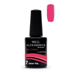 Ημιμόνιμο βερνίκι ALEXANDRA'S PROLINE Limited Edition Glow Collection #7 Neon Kiss